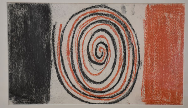Terry Frost Red,Black and White (Double sided) Pastel on paper 25.5 cm x 42 cm. £9000