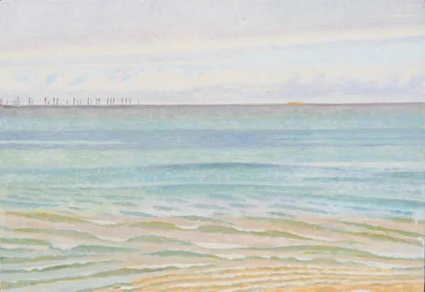 Ivy Smith Dark Wind Farm Oil on board 21 x 30 £950