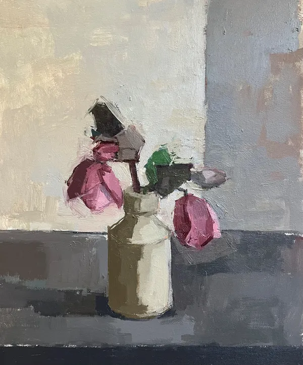 Sarah Spackman Garden Hellebore Oil on board 40 x 35 £1,300