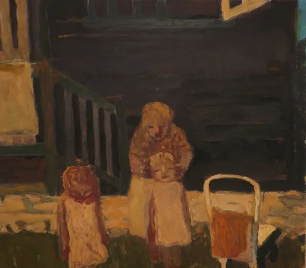 Bridget Moore Sunday Afternoon Gouache Framed - 38 x 38cm Unframed - 19 x 21.5cm £850