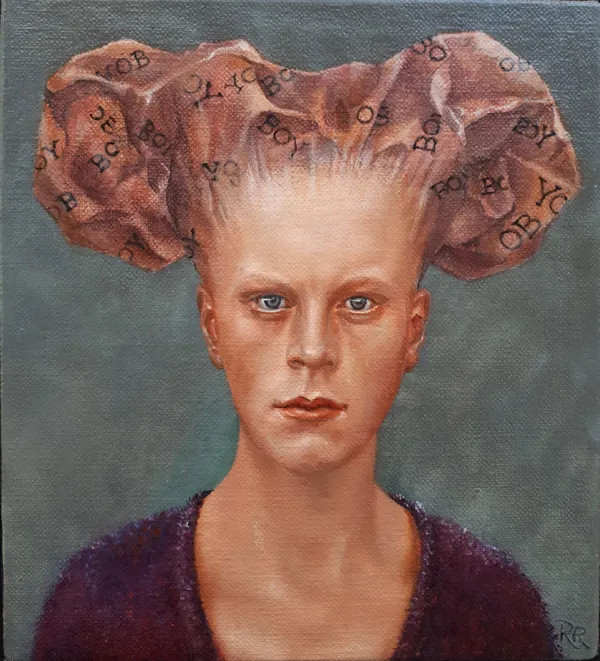 Rosalind Robinson The Unpredicatable Boy Oil 16 x 15 cm £750