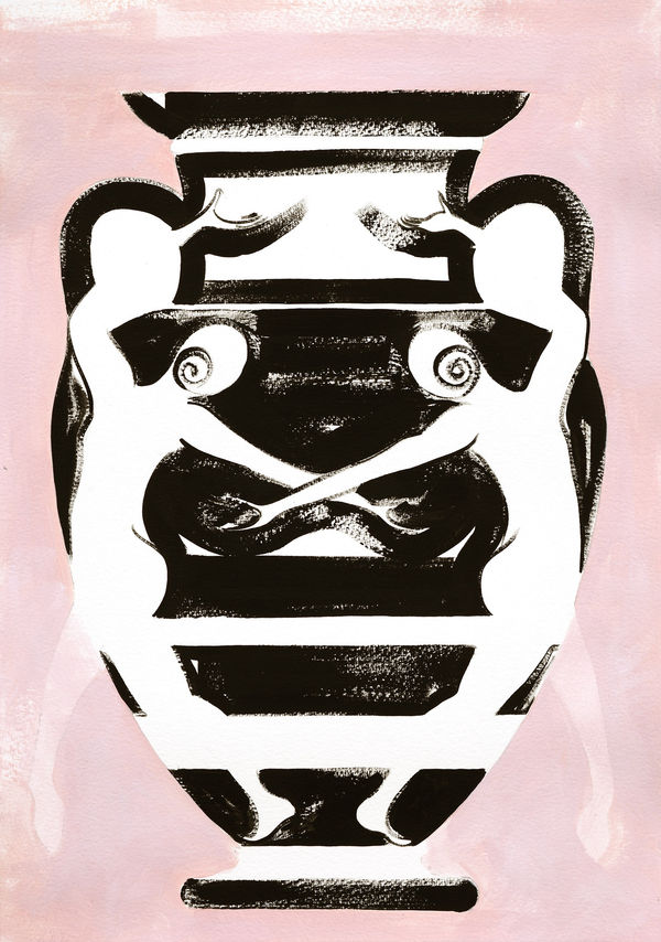 JANE DICKINS Fanfare 2025 Acrylic on paper 48 x 36cm (framed) SOLD