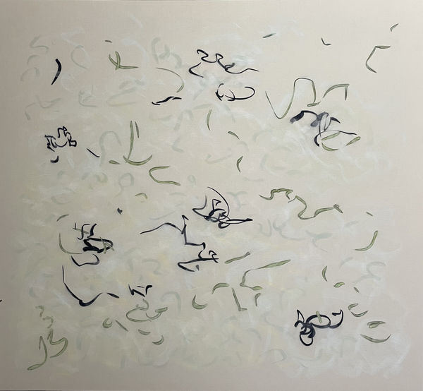 JULIE SUMNER Harmonic Reverberations (2nd Movement) Chalk pastel and charcoal on canvas 120 x 110cm £1200