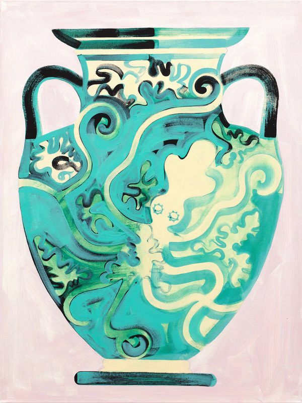JANE DICKINS Octopus in Emerald Sea Acrylic on canvas 82cm x 62cm (framed) 2025 SOLD