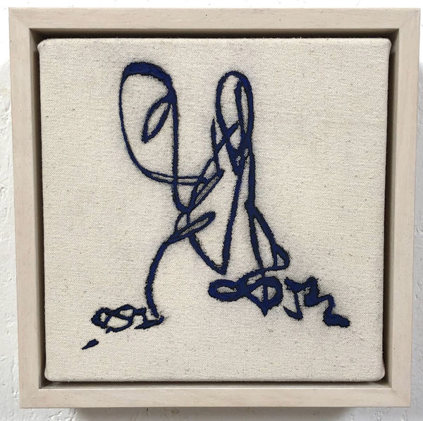 JULIE SUMNER Sea Rhythms (Swirl / 1st Movement) Liquid charcoal and pastel on canvas 20 x 20 cm £320