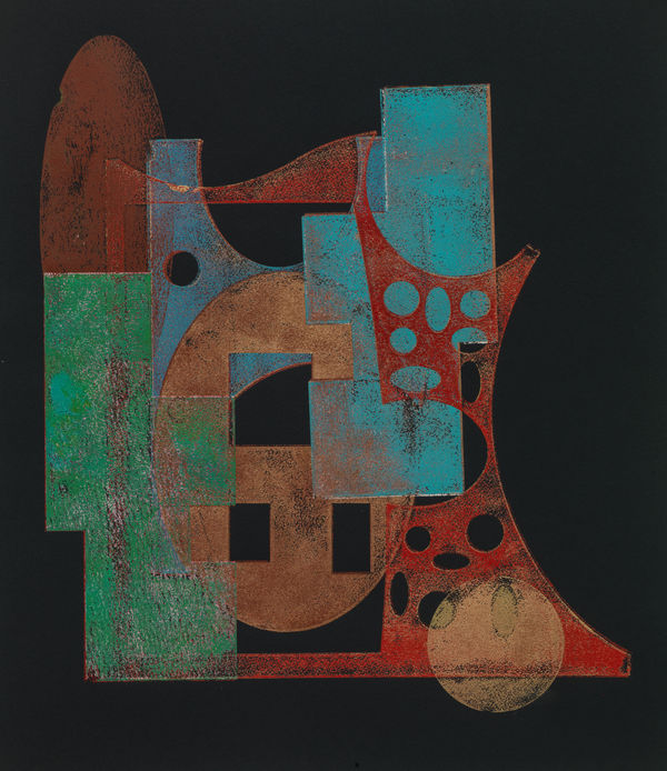 Jeff Lowe Flat Works No. 46, 2021 monoprint 69 cm x 56 cm 1/1