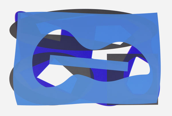 Jeff Lowe In the close distance no. 109, 2019 monoprint 100 x 72 cm 1/1