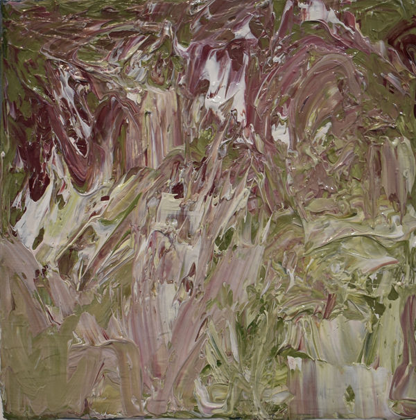 Lorraine Wake Grass 15x15cm Oil on canvas £275