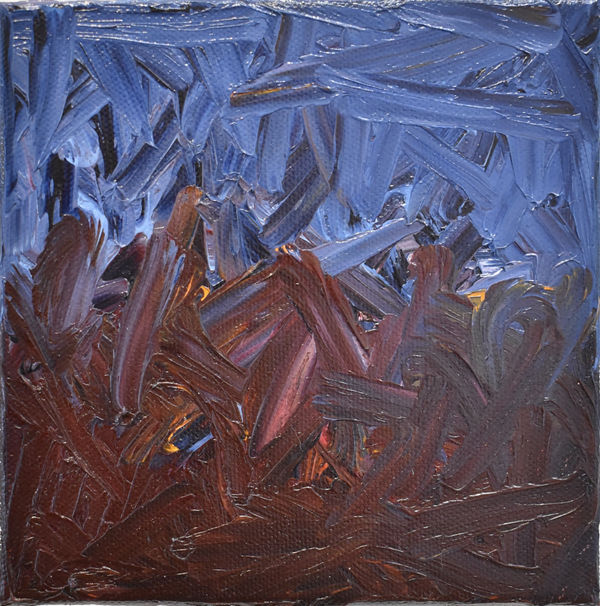 Lorraine Wake Night Tramp 15x15cm Oil on canvas £275