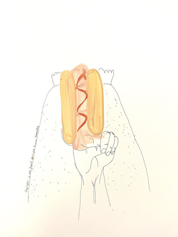 2019 Ink and acrylic on paper 14 x 10"