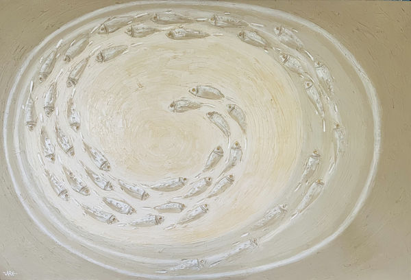 Nigel Emery Spiral Shoal of Fish, Original, Signed