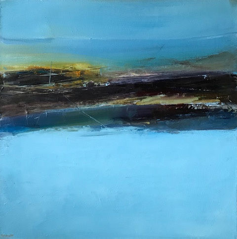 Robert Newton 'Waterlogged Fields' - Oil on Canvas Original for Sale