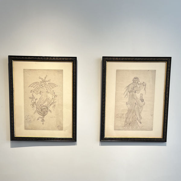 Ludwig Burger, A pair of Drawings, 1875