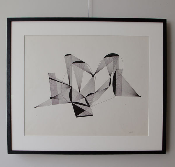 Clarke Hutton, Abstract Line Drawing, 1966