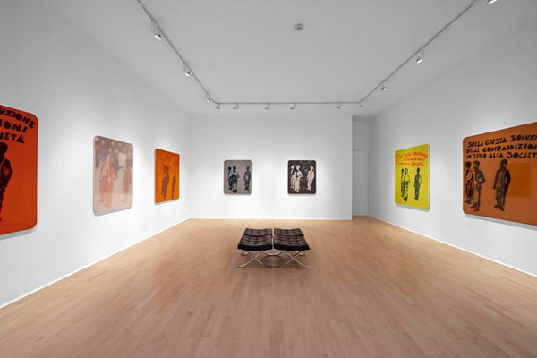 Installation view of “Compagni, compagni, 1968,” 2018. Courtesy of the Mayor Gallery.