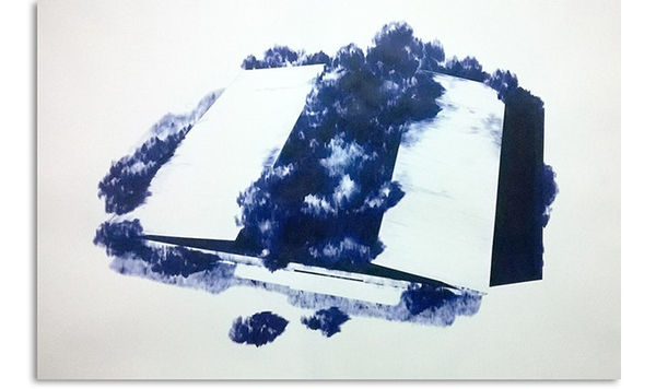 Figure 1759, ballpoint pen, colored pencil and acrylic on paper, 50” x 76,” 2015. Courtesy of the artist and David Castillo Gallery, Miami Beach