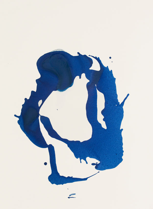 Blue Configurations Works on Paper by Clara Berta