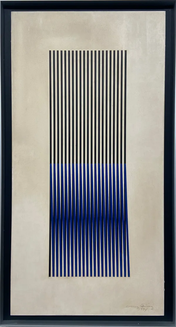 CARLOS CRUZ-DIEZ (1923 - 2019) Chromatic Induction 91, 1974 Acrylic on aluminum 80 x 40 cm Signed on the back