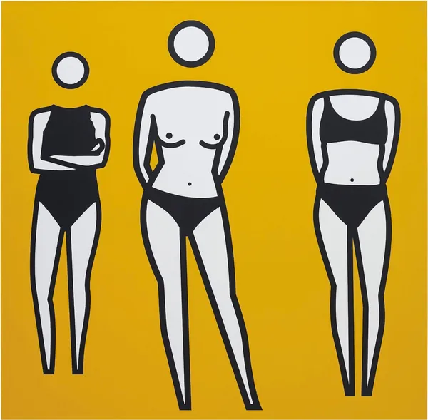 JULIAN OPIE, Bathers, 2001
