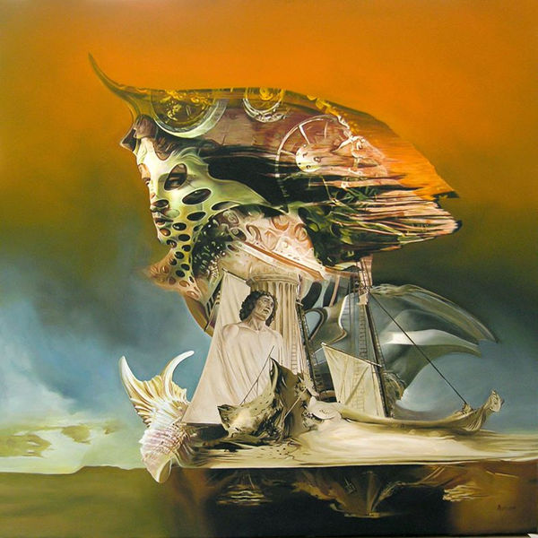 Ovidiu Avram - Navigation, 2014, Oil and Mixed Media on Canvas, 50 x 50 cm (19 11/16 x 19 11/16 in)