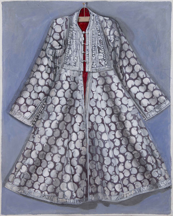 Manteau de mariage, Rajasthan, Tecnica mista su carta giapponese applicata su tela, 100 x 70 cm