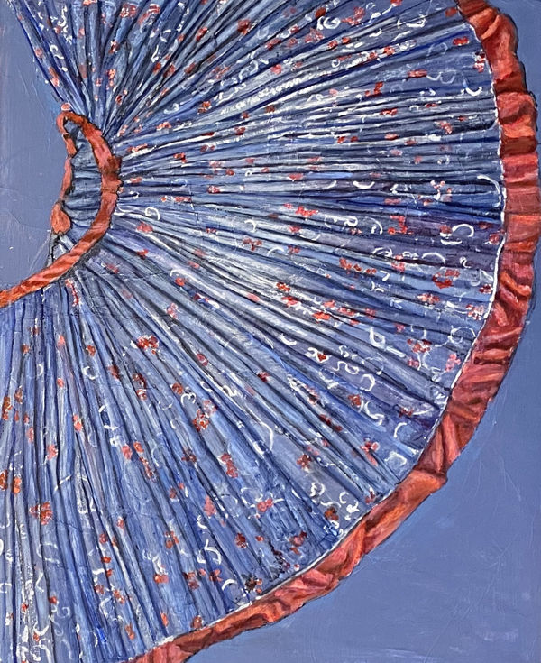 Jupe, Indie, Tecnica mista su carta giapponese applicata su tela, 100 x 81 cm