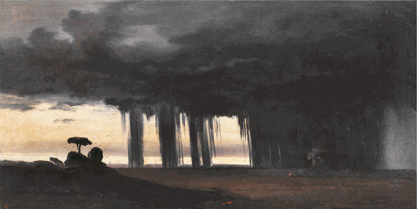 ANTON SMINCK PITLOO Study of a Stormy Sky and Clouds