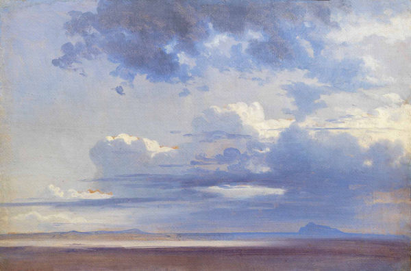 JOHANN JAKOB FREY Effect of Light and Clouds on the Pontine Shore with Circeo