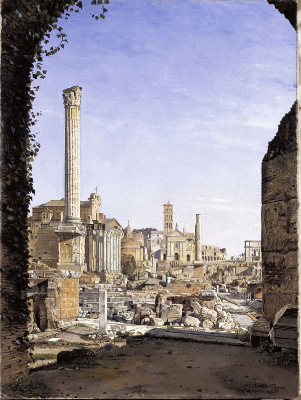 Josef Theodor HANSEN View of the Roman Forum