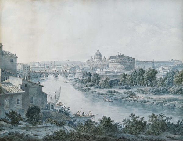 Simone POMARDI View of the Tiber river with Castel Sant’Angelo and Saint Peter