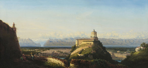 Francesco GAMBA Panorama of Turin from the Villa Barbaroux, 1851