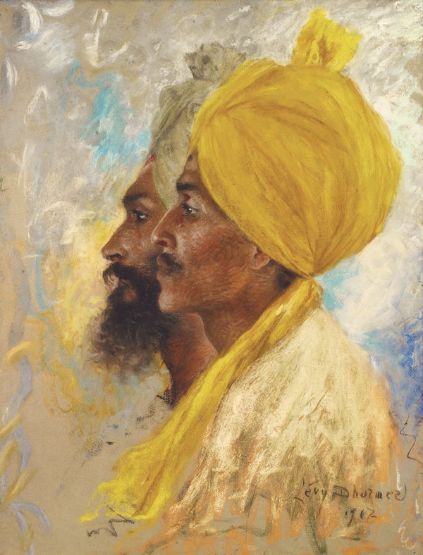 Lucien LEVY-DHURMER Two Sikhs, 1917