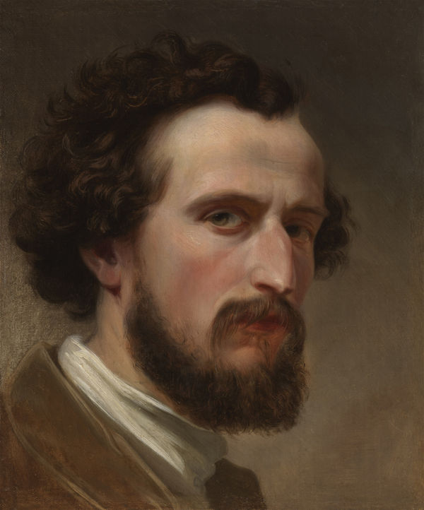 Rudolf Julius Benno HÜBNER Portrait of the painter Karl Friedrich Lessing, c. 1839