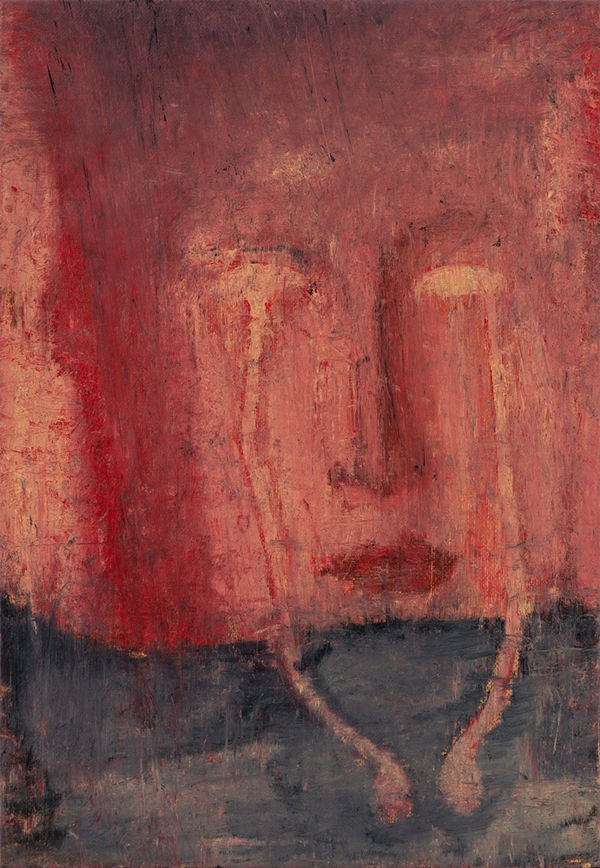 Atul Dodiya Untitled - VII, 2021 Oil on linen 16 x 11 in