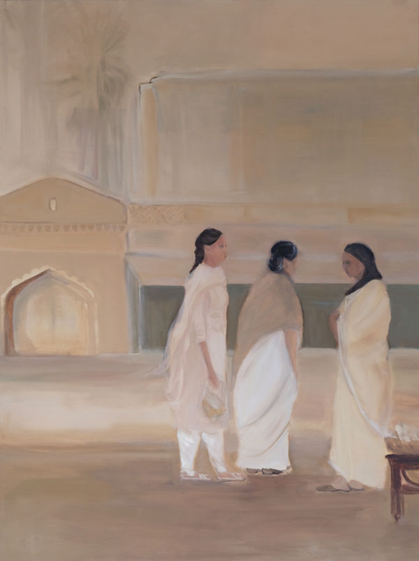 Joya Mukerjee Logue Remnants in the Bazaar, 2024 Oil on linen