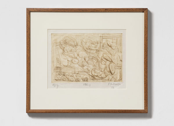 Untitled Etching 8 x 10.5 in 1983