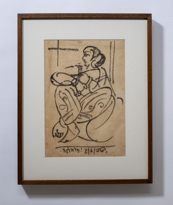 Benode Behari Mukherjee Untitled Sketch pen on rice paper