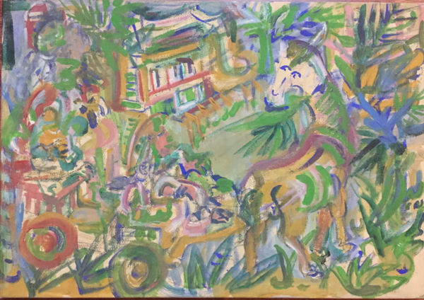 Leela Mukherjee Untitled Mixed media on canvas