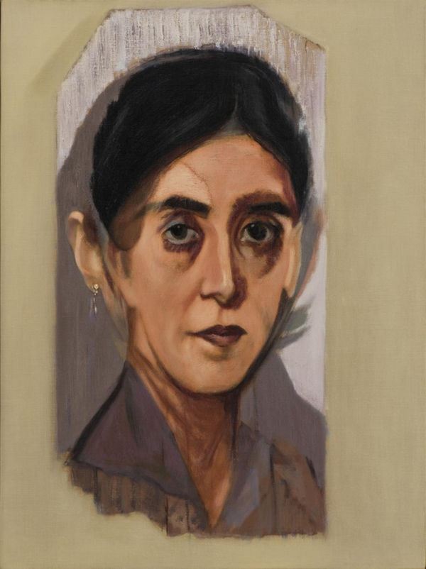 Atul Dodiya Untitled - II (Egyptian Girlfriend), 2016 Oil on canvas