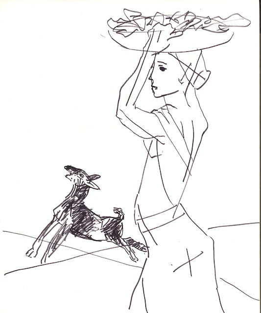 Somnath Hore Untitled Pen and ink on paper