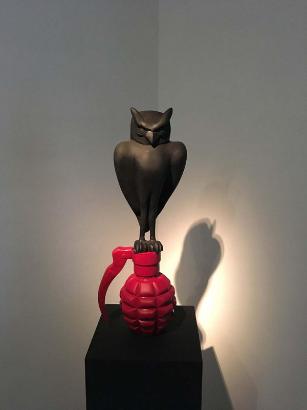 K.M. Madhusudhanan Sleep of reason produces monsters, 2018 Fiberglass 26 x 9 x 7 in