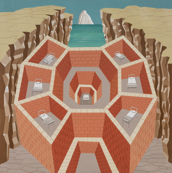 Gigi Scaria Iceberg, 2020 Acrylic on canvas 60 x 60 in