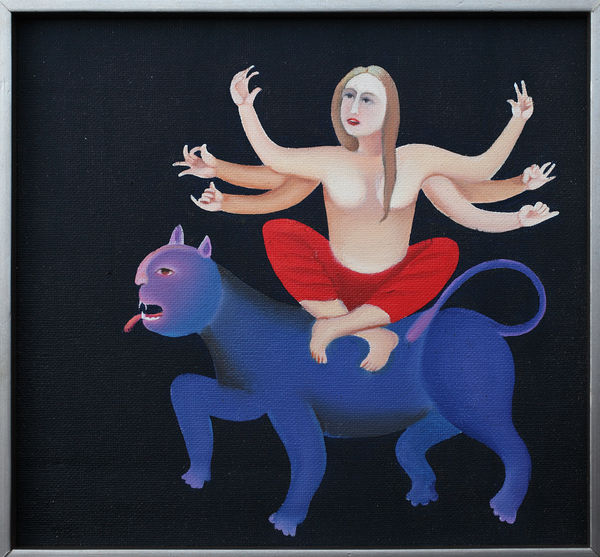 Untitled Oil on canvas 6 x 7 in