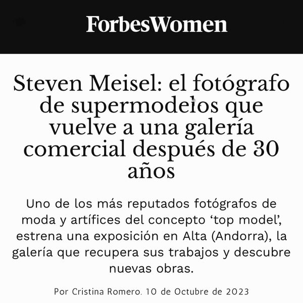 Steven Meisel: el fotógrafo de supermodelos que vuelve a una galería comercial después de 30 años