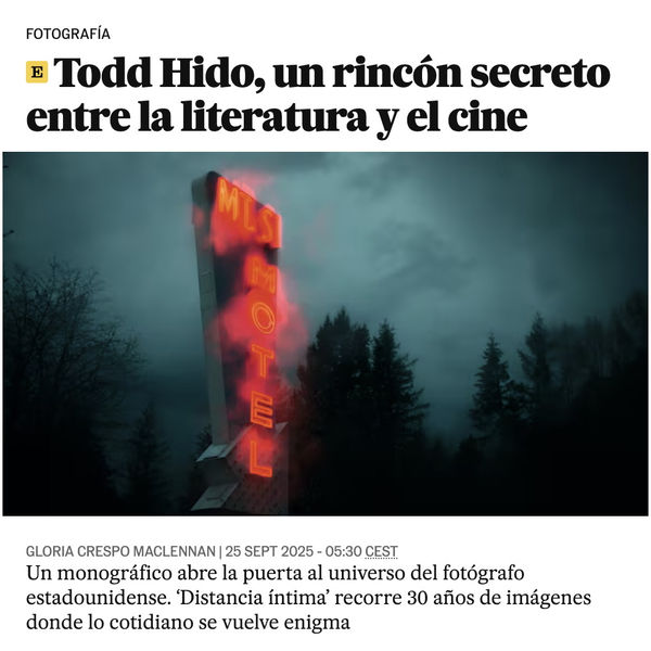 Todd Hido, un rincón secreto entre la literatura y el cine