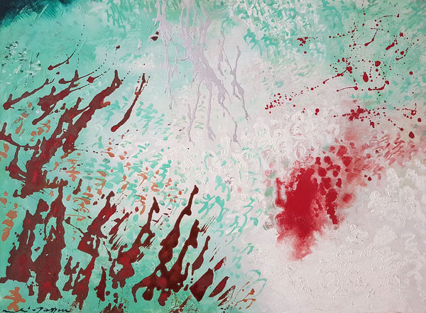 André MASSON, Ruée printanière I, 1957 Huile sur toile (Oil painting) 54 x 75 cm © Adagp, Paris