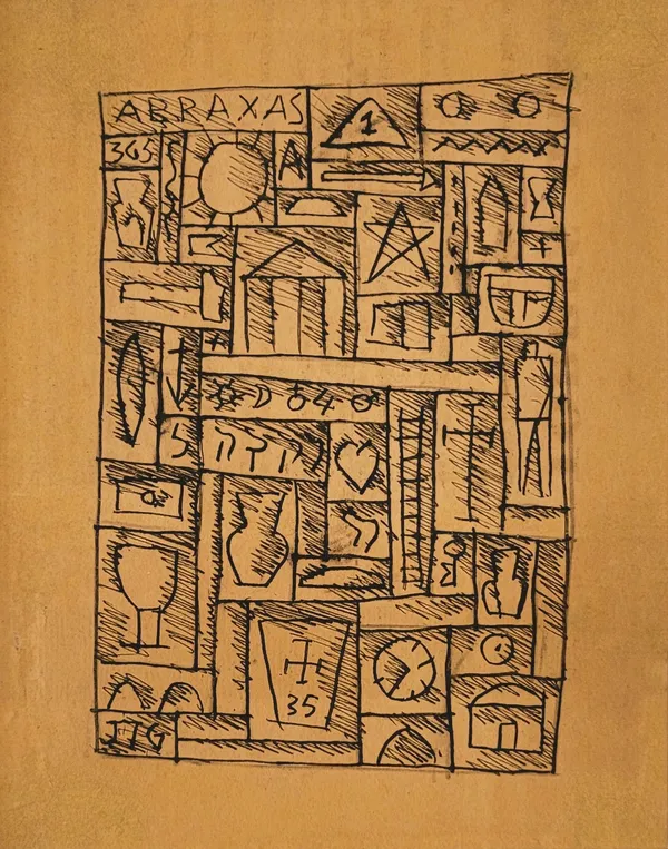 Joaquín Torres García Abraxas, 1935, 1935 Encre sur papier / Ink on paper 19 x 14,5 cm