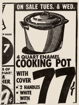 Andy Warhol Cooking Pot engraving