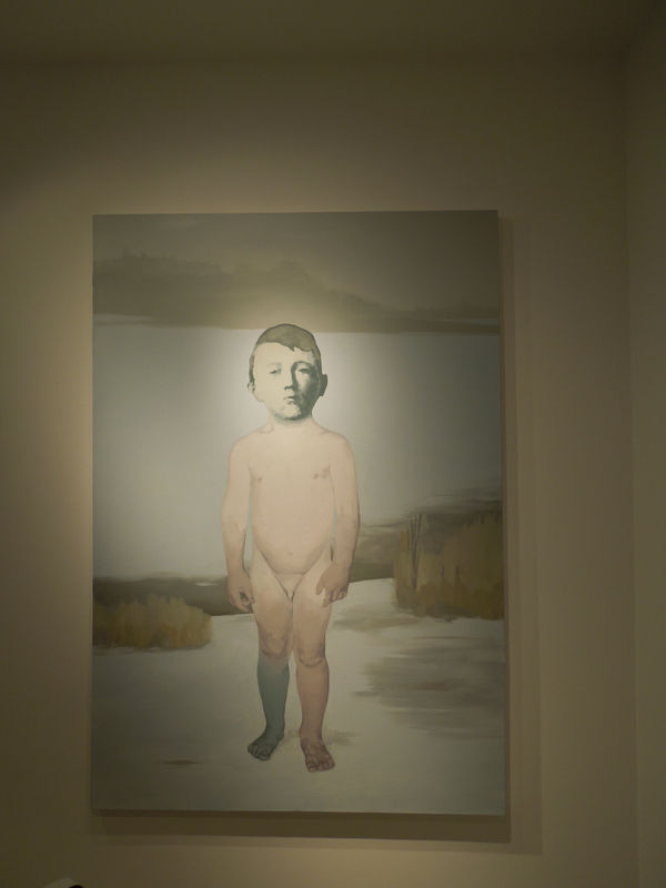 Andrew Munoz canvas hanging in gallery