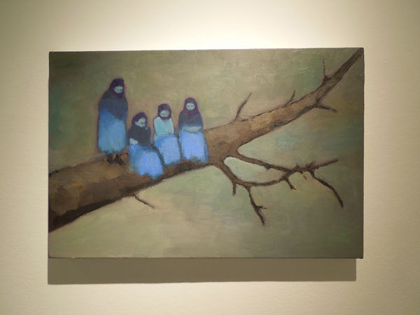 Andrew Munoz canvas hanging in gallery